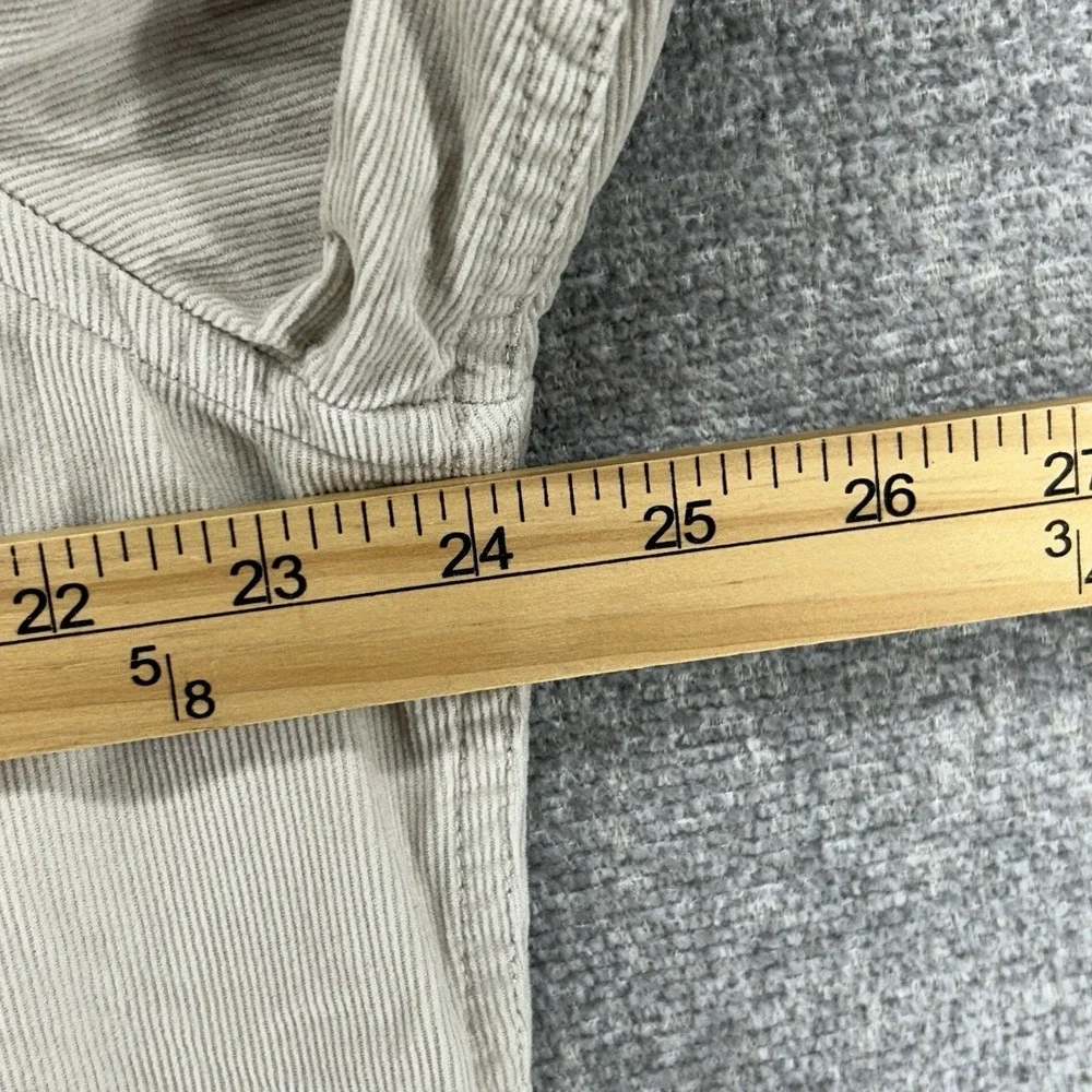 Banana Republic Corduroy Shirt Men Size Large Beige Long Sleeve Button Up NEW